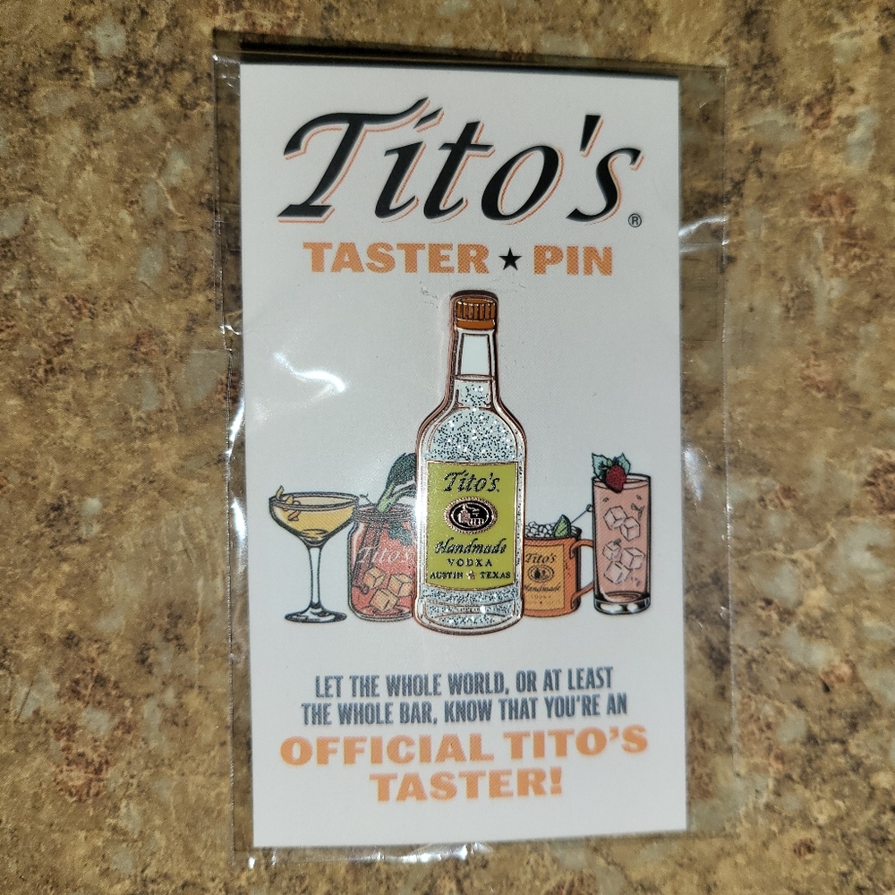 Tito's Taster Glitter Pin